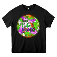 Black too cute to spook earrings Heavy Core Tee - BundleAndBundleShop