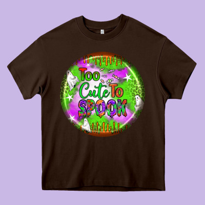 Too Cute To Spook Earrings Heavy Core Tee Designed By Bundleandbundleshop
