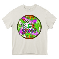 Cream too cute to spook earrings Heavy Core Tee - BundleAndBundleShop