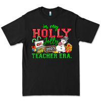 Black In My Holly Jolly Teacher Era Premium Tee - CowhideDigitalArt