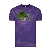 Cloud Purple Philodendron Vintage Tee - LillyAllenDesigns