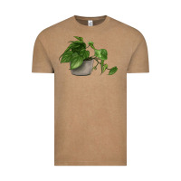 Vintage Coffee Philodendron Vintage Tee - LillyAllenDesigns