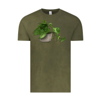 Vintage Olive Philodendron Vintage Tee - LillyAllenDesigns