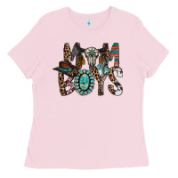 Bubblegum Pink mom of boys Ladies Tee - RacoonDesign
