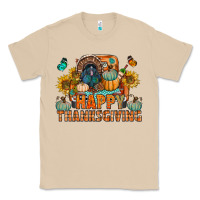 Mushroom happy thanksgiving with truck bbs Classic Tee - BundleAndBundleShop