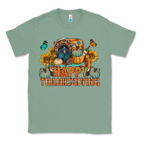 Sage happy thanksgiving with truck bbs Classic Tee - BundleAndBundleShop