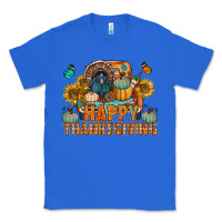 True Royal happy thanksgiving with truck bbs Classic Tee - BundleAndBundleShop