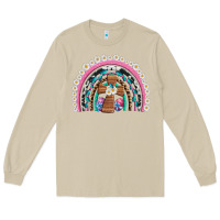 Mushroom easter cross daisy egg rainbow Long Sleeve Tee - Artiststas