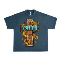 Midnight Navy Western Faith Cross Butterfly Urban Heavy Tee - LillyAllenDesigns