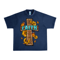 Navy Western Faith Cross Butterfly Urban Heavy Tee - LillyAllenDesigns