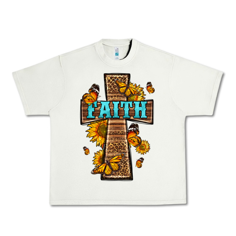 Western Faith Cross Butterfly Urban Heavy Tee by LillyAllenDesigns | Teevron