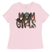 Bubblegum Pink mom of girls Ladies Tee - RacoonDesign