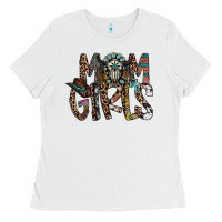 White mom of girls Ladies Tee - RacoonDesign