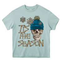 Arona skull tis the season winter Heavy Core Tee - FaDigitalArtStudio