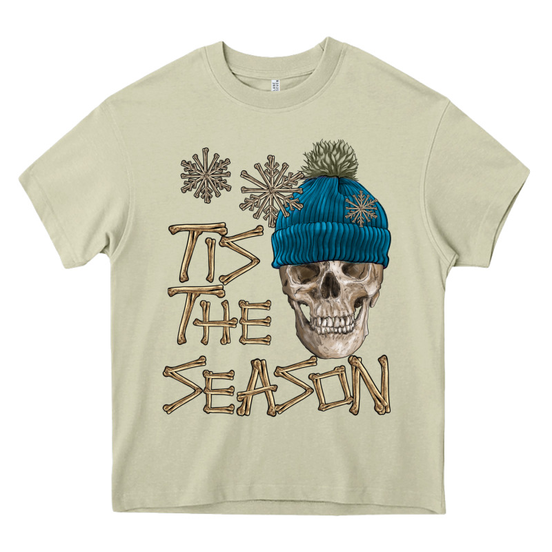 Skull Tis The Season Winter Heavy Core Tee by FaDigitalArtStudio | Teevron