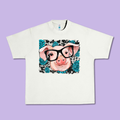 Gemstone And Cowhide Pig Urban Heavy Tee Designed By Ranaportraitstore