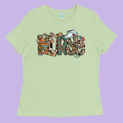 Nurse Western Ladies Tee Designed By Racoondesign