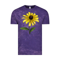 Cloud Purple Black Eyed Susan Flower Illustrations Vintage Tee - LillyAllenDesigns