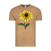 Vintage Camel Black Eyed Susan Flower Illustrations Vintage Tee - LillyAllenDesigns
