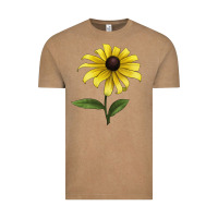 Vintage Coffee Black Eyed Susan Flower Illustrations Vintage Tee - LillyAllenDesigns