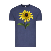 Vintage Denim Black Eyed Susan Flower Illustrations Vintage Tee - LillyAllenDesigns