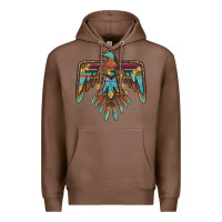 Chestnut thunderbird with sunflowers Premium Hoodie - BarkalooDesign