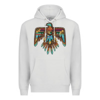 Dove Grey thunderbird with sunflowers Premium Hoodie - BarkalooDesign