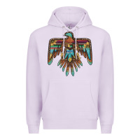 Lilac thunderbird with sunflowers Premium Hoodie - BarkalooDesign