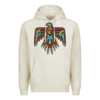 Oatmeal Heather thunderbird with sunflowers Premium Hoodie - BarkalooDesign