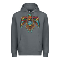 Rock thunderbird with sunflowers Premium Hoodie - BarkalooDesign