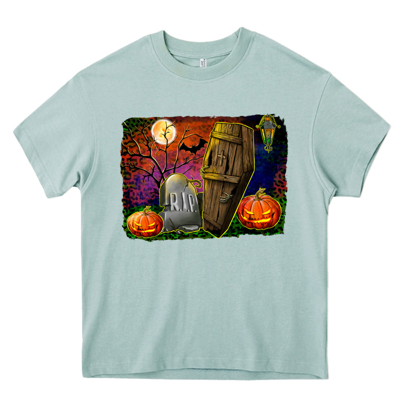 Headstone And Coffin Background Heavy Core Tee by BundleAndBundleShop | Teevron