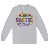 Moon Dust easter vibes and butterfly with bunny and flowers Long Sleeve Tee - Artiststas