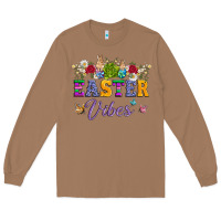 Toasted Coconut easter vibes and butterfly with bunny and flowers Long Sleeve Tee - Artiststas