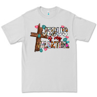Dove Grey jesus is my valentine Premium Tee - CowhideDigitalArt