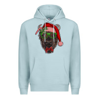 Blue Mist christmas bison Premium Hoodie - RanaPortraitStore
