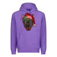 Purple christmas bison Premium Hoodie - RanaPortraitStore