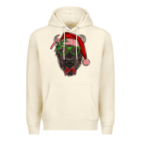 Sandshell christmas bison Premium Hoodie - RanaPortraitStore