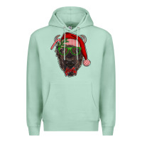Seafoam christmas bison Premium Hoodie - RanaPortraitStore