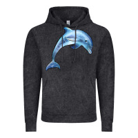 Vintage Black dolphin Vintage Hoodie - BarkalooDesign