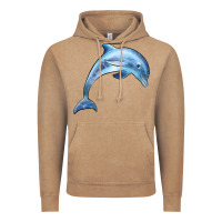 Vintage Coffee dolphin Vintage Hoodie - BarkalooDesign