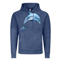 Vintage Denim dolphin Vintage Hoodie - BarkalooDesign