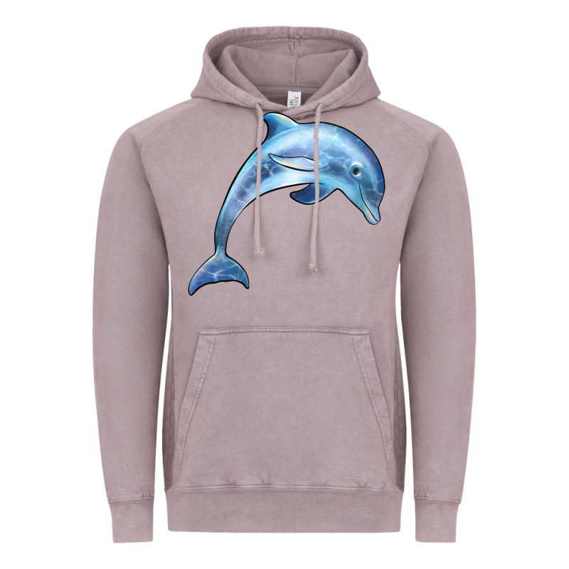 Dolphin Vintage Hoodie by BarkalooDesign | Teevron