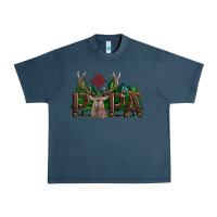 Midnight Navy Western Papa Deer Hunting Urban Heavy Tee - LillyAllenDesigns