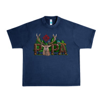 Navy Western Papa Deer Hunting Urban Heavy Tee - LillyAllenDesigns