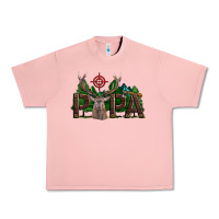 Salmon Western Papa Deer Hunting Urban Heavy Tee - LillyAllenDesigns