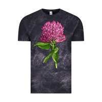 Cloud Black Red Clover Illustrations Vintage Tee - LillyAllenDesigns