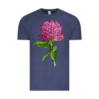 Vintage Denim Red Clover Illustrations Vintage Tee - LillyAllenDesigns