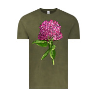 Vintage Olive Red Clover Illustrations Vintage Tee - LillyAllenDesigns
