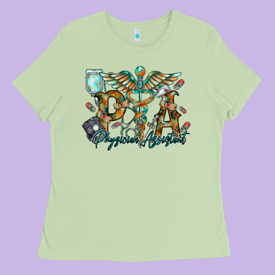 Physician Assistant Ladies Tee Designed By Racoondesign