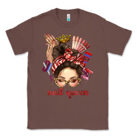 Chestnut nail queen messy bun with crown bbs Classic Tee - BundleAndBundleShop
